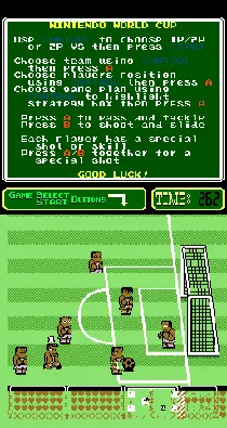 PlayChoice-10: Nintendo World Cup screen shot game playing